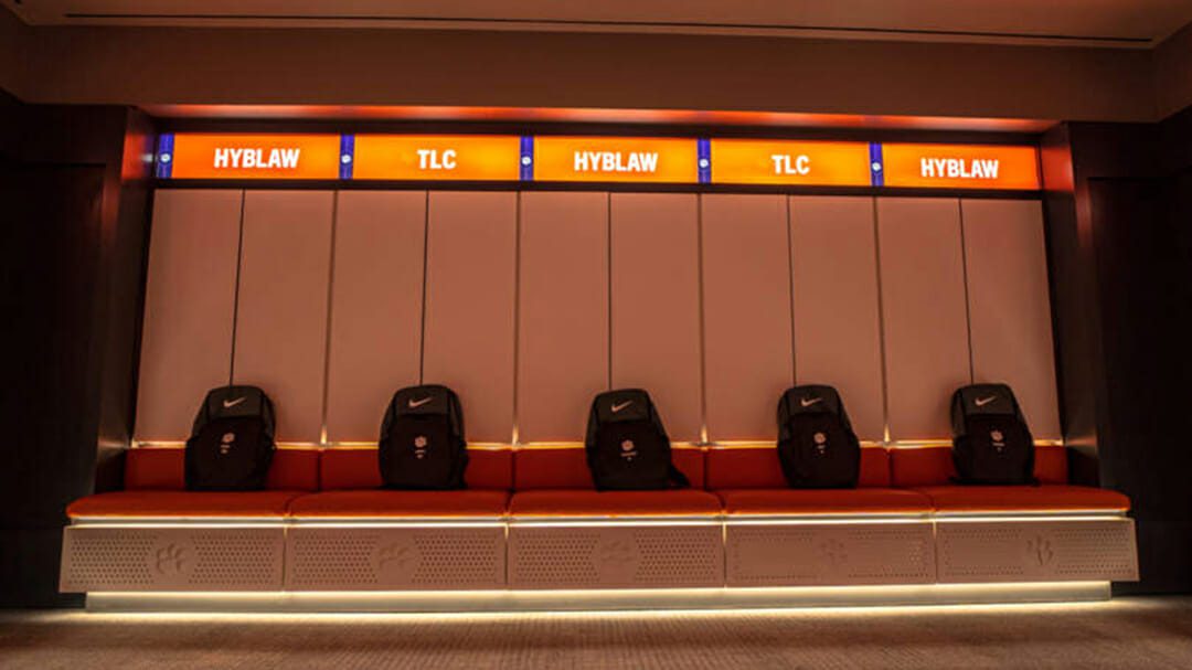 Clemson WBB locker focus